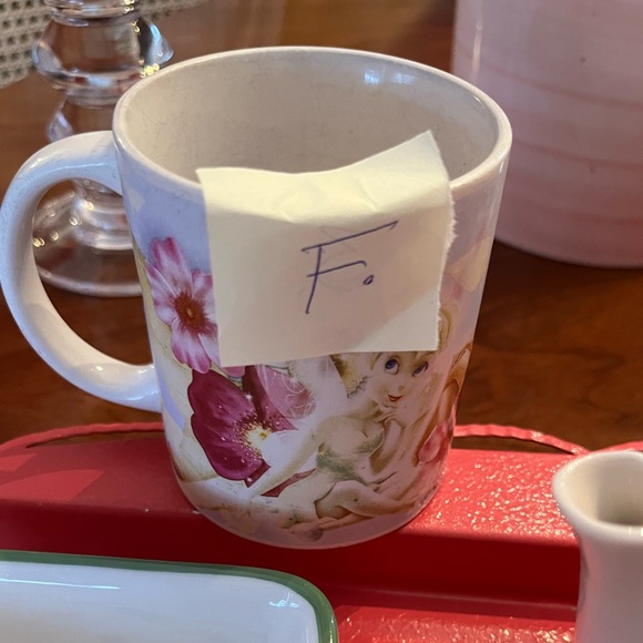 Disney Bon Bon Buddies Fairy Mug, 1968-Now. Tinkerbell, etc. PINK - Picture 8 of 9